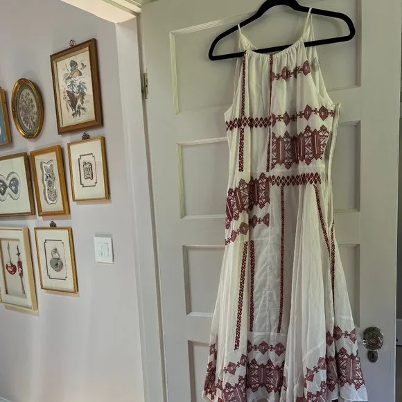 green emerald velvet dress Joie Ralston Cotton Embroidered Short Sleeve White Tunic Dress Coverup